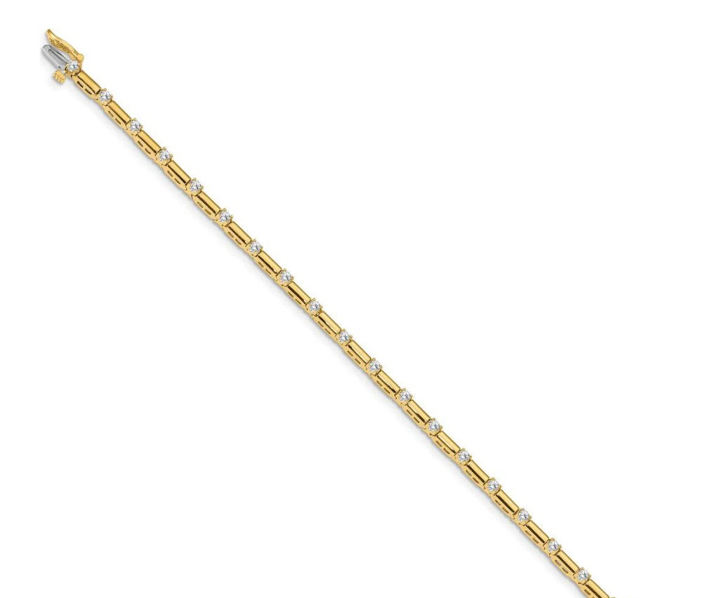 Diamond Link Line Bracelet