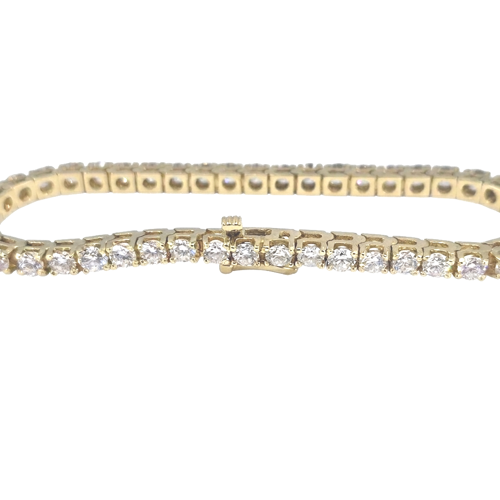 7.63 Carat Lab Grown Diamond Tennis Bracelet