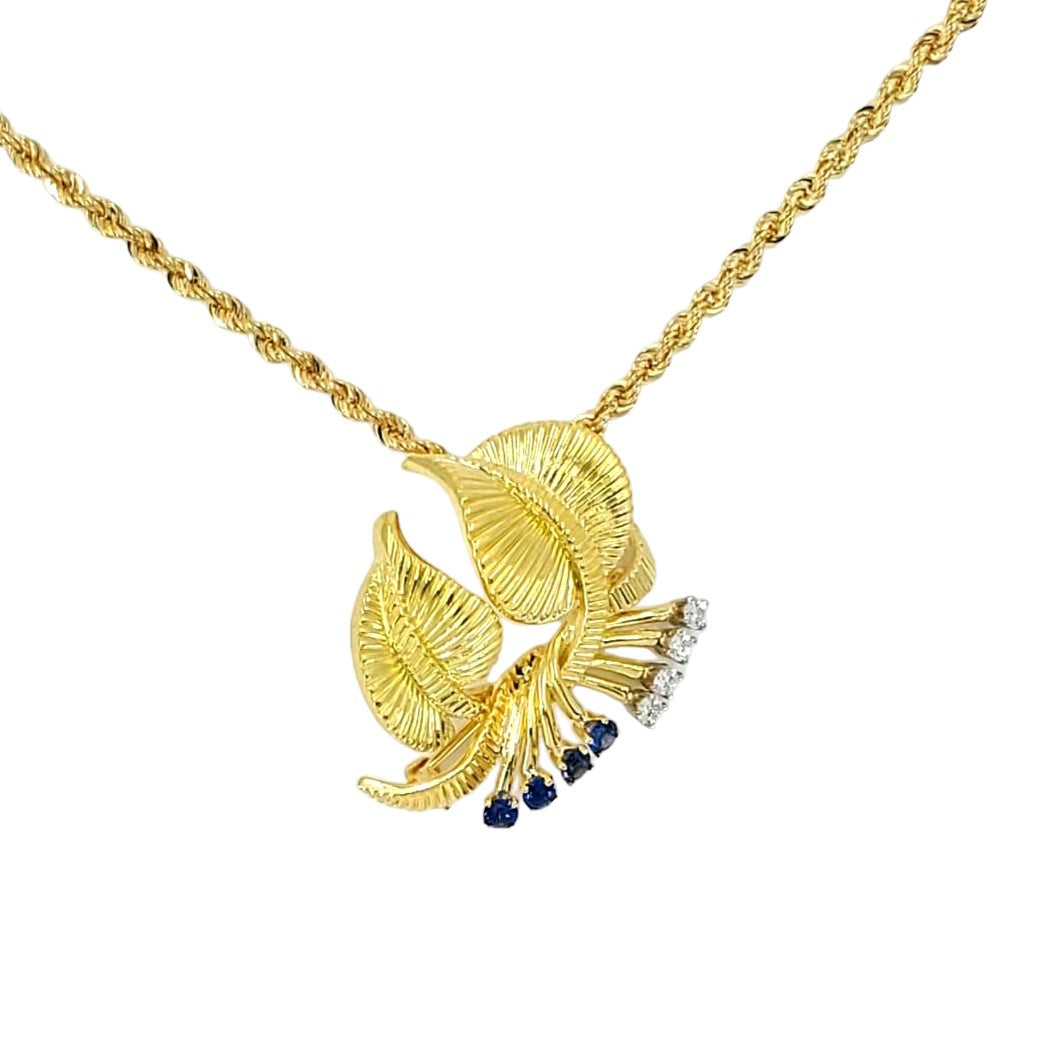 Vintage Leaf Pendant