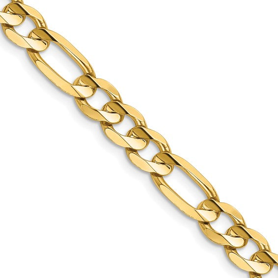 Yellow Gold 20 Inch Figaro Chain