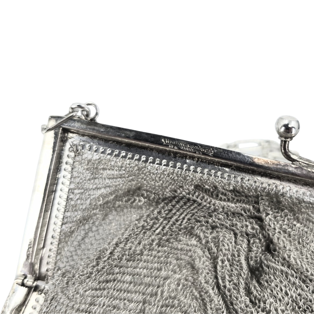 Sterling Silver Whiting and Davis Co Mesh Purse
