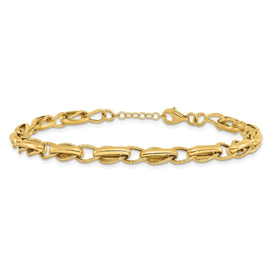 Yellow Gold Open Link Bracelet