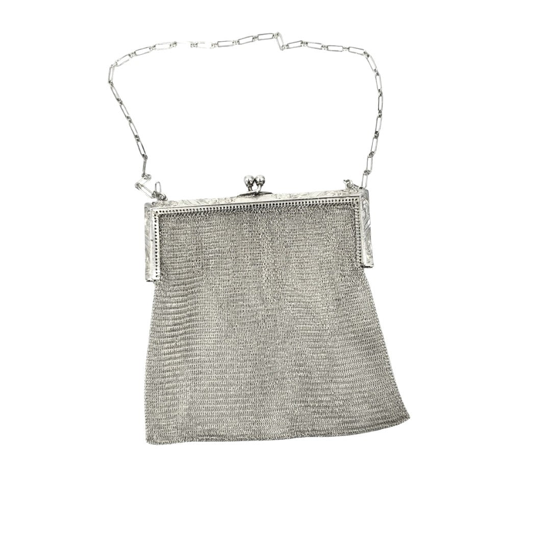 Sterling Silver Whiting and Davis Co Mesh Purse