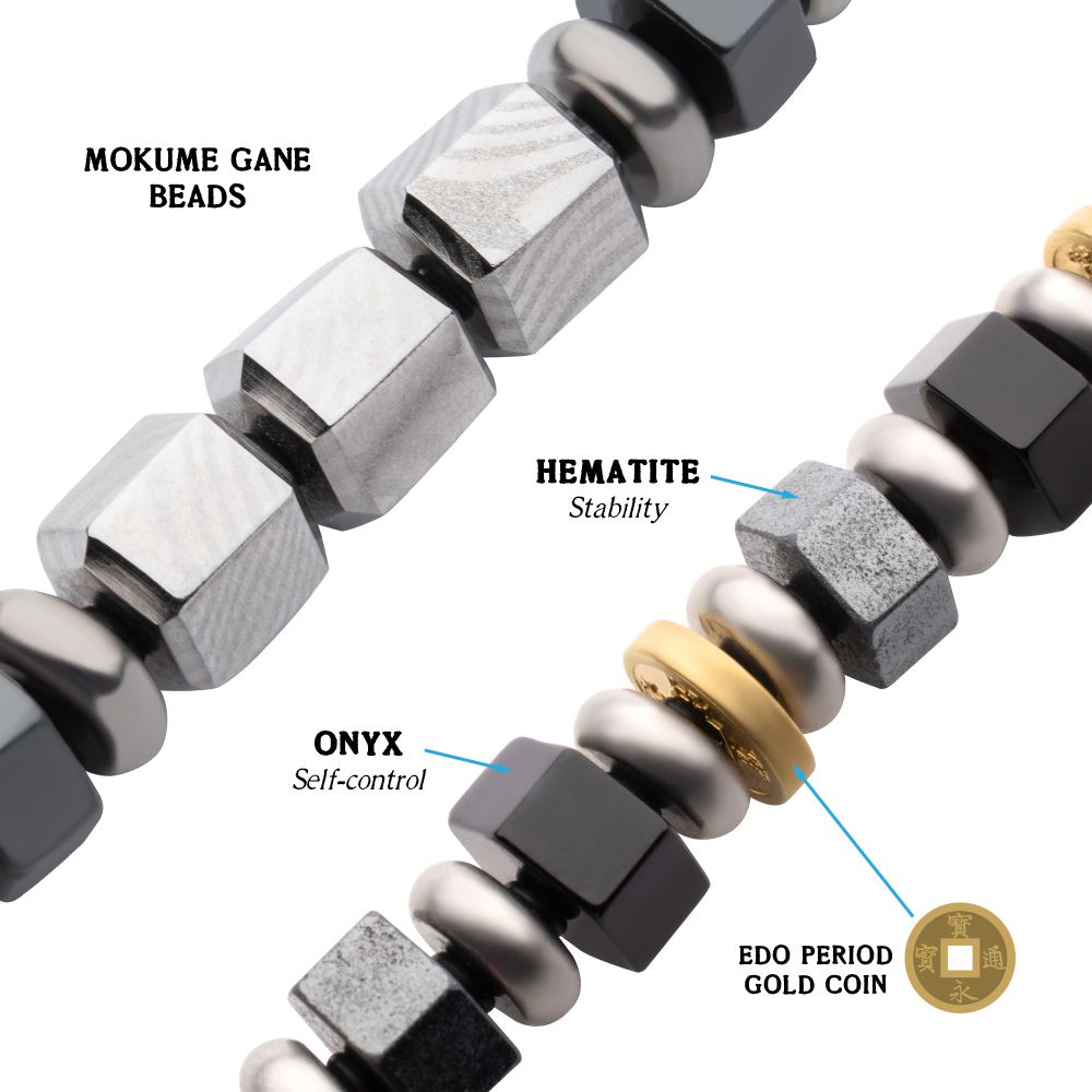 8.5 Inch Bushido Bracelet Ronin: Self-Control