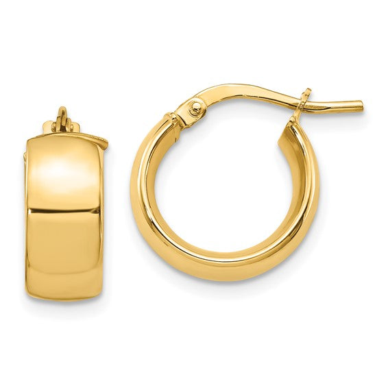 Yellow Gold Small Hoop Earrings