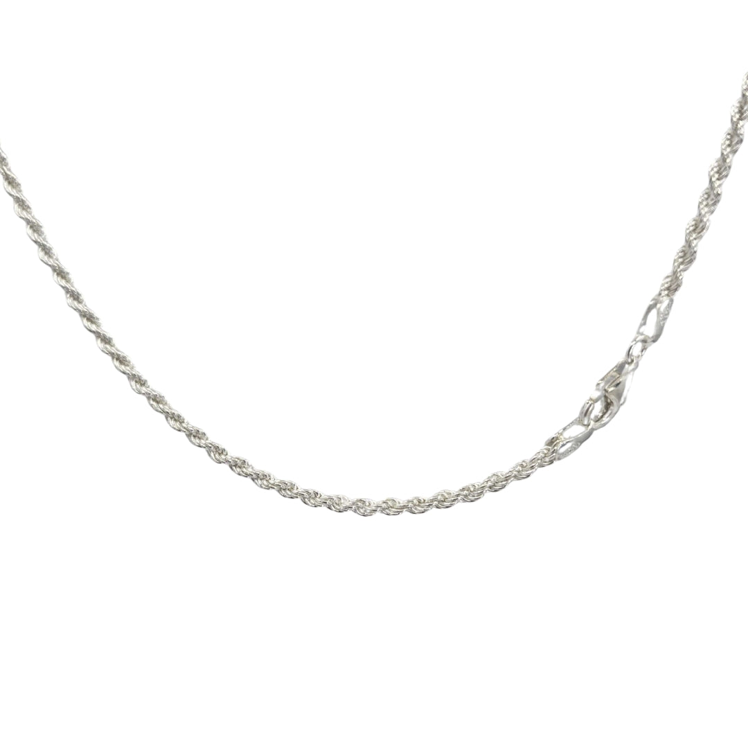 20 Inch Sterling Silver Rope Chain