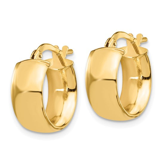 Yellow Gold Small Hoop Earrings