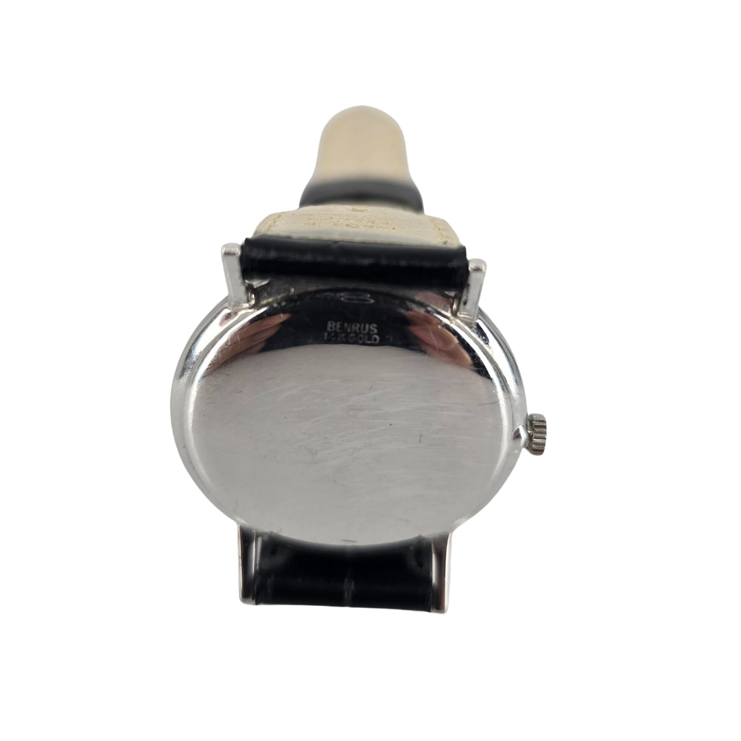 White Gold Dress Benrus Watch