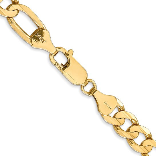 Yellow Gold 20 Inch Figaro Chain