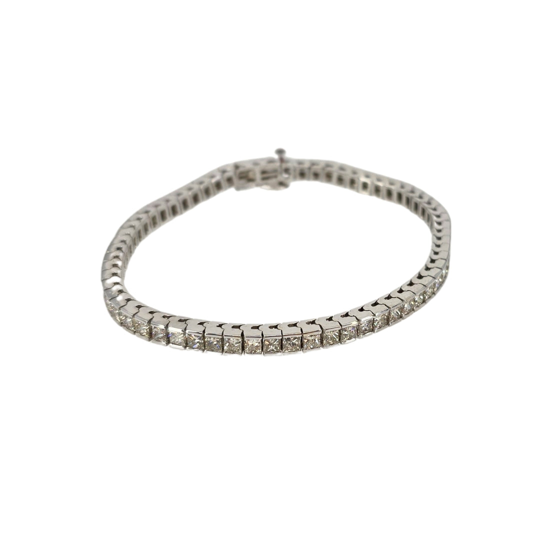 White Gold Princess Diamond Tennis Bracelet