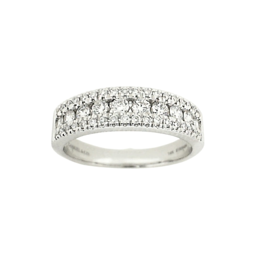 White Gold Channel Set Diamond Wedding Band