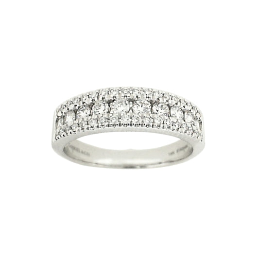 White Gold Channel Set Diamond Wedding Band