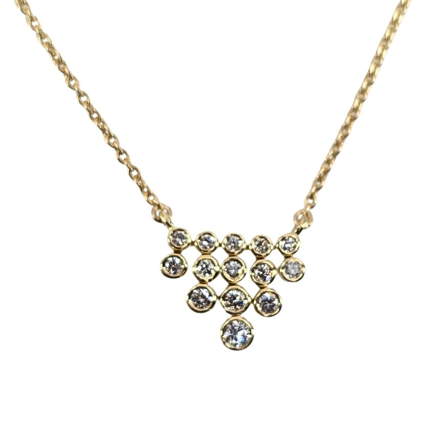 Round Diamond Bubble Necklace
