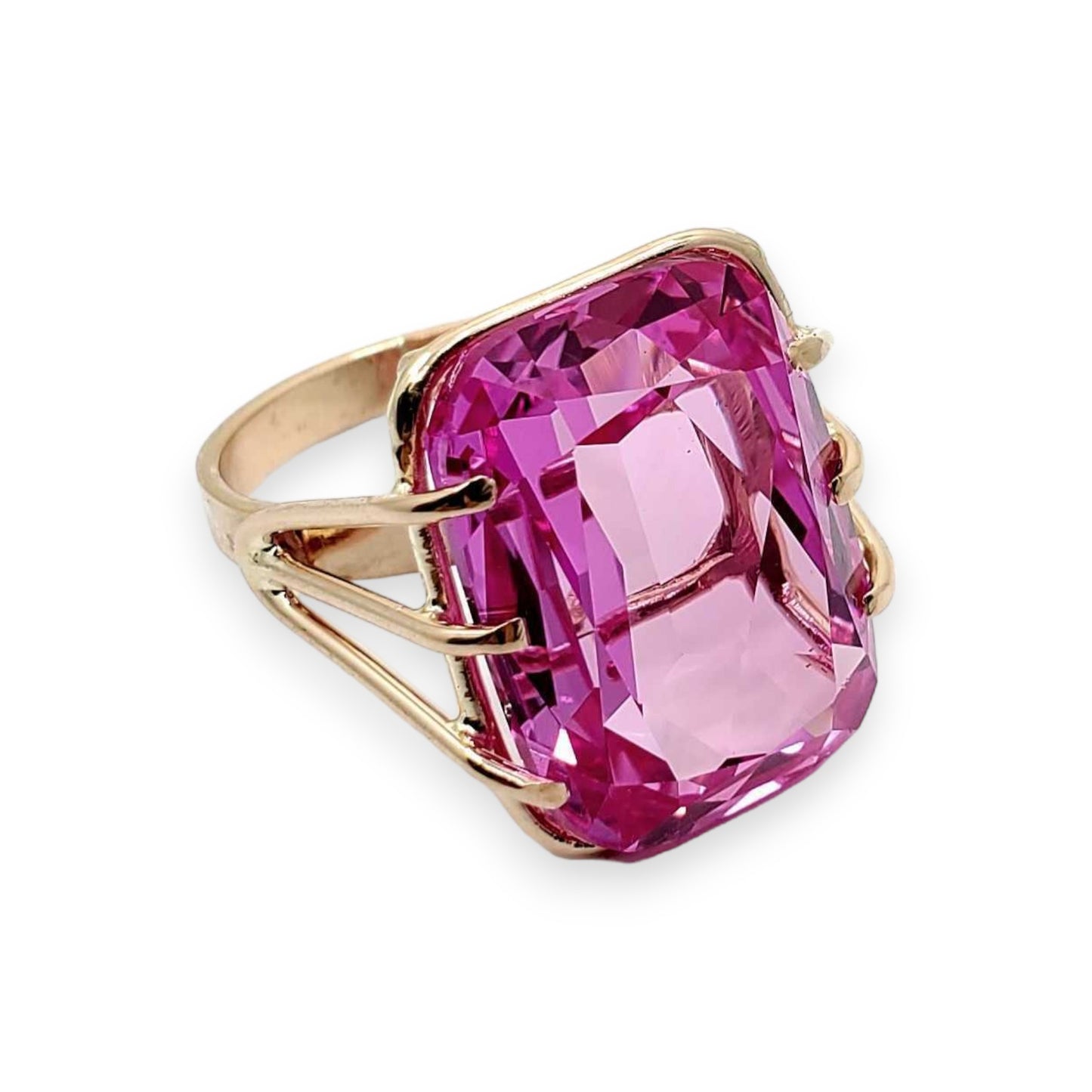 Vintage Pink Sapphire Ring