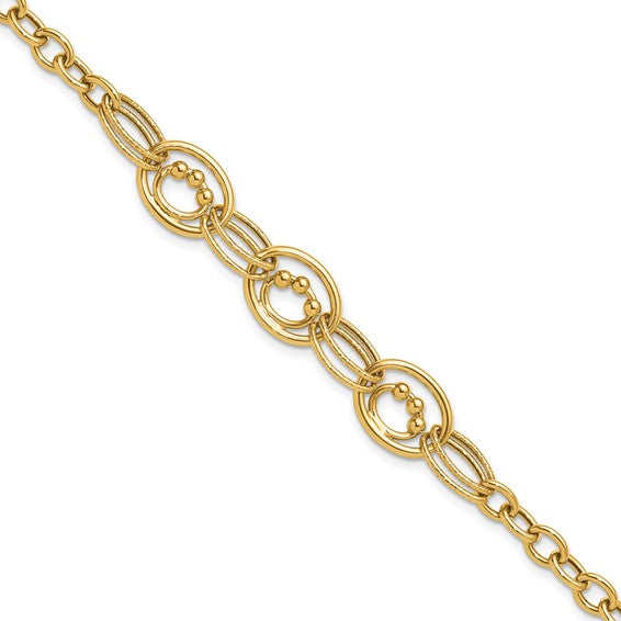 Yellow Gold Fancy Link Bracelet