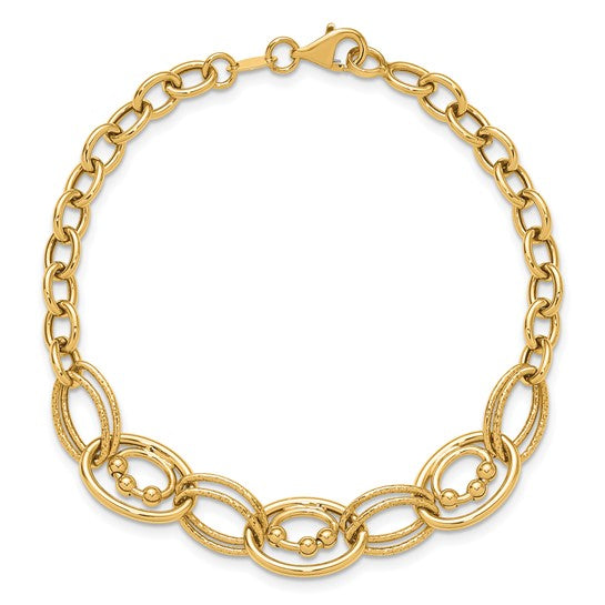 Yellow Gold Fancy Link Bracelet