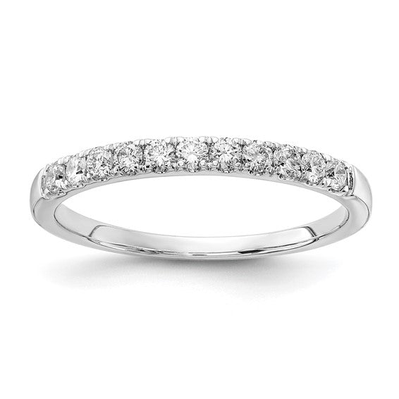 White Gold Round Lab Grown Diamond Wedding Band