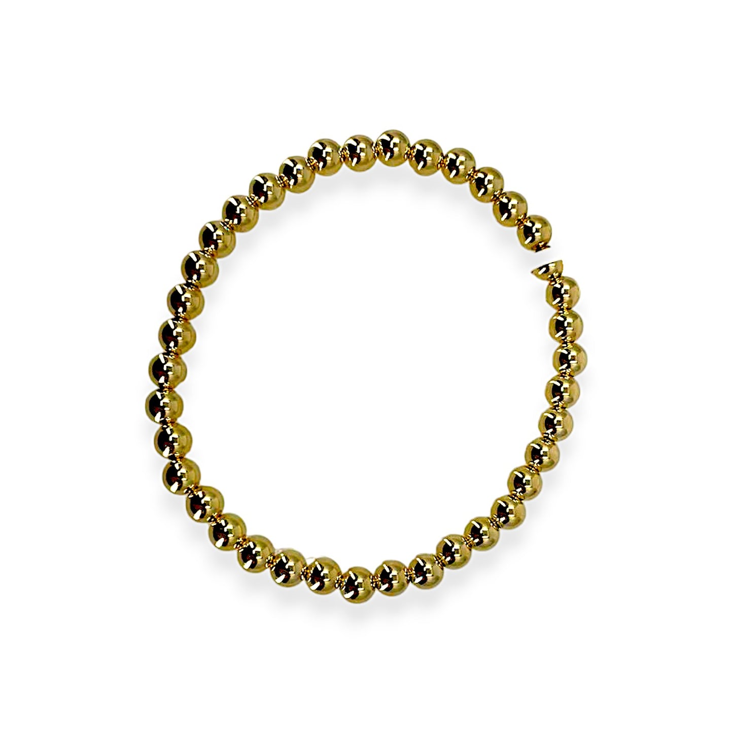 5MM Gold Filled Beaded Bracelet