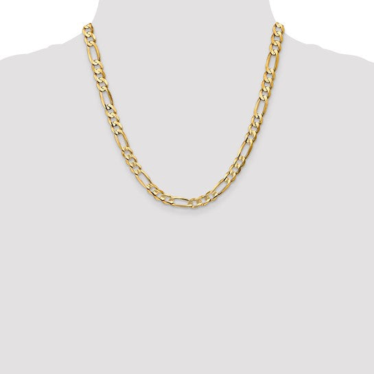 Yellow Gold 20 Inch Figaro Chain