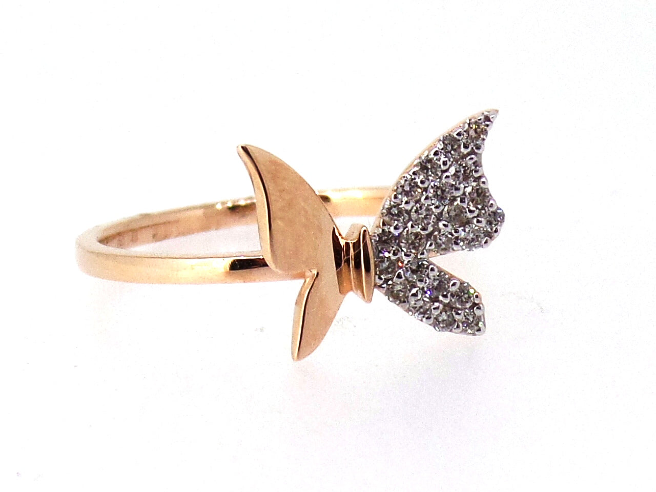 Rose Gold Butterfly Ring