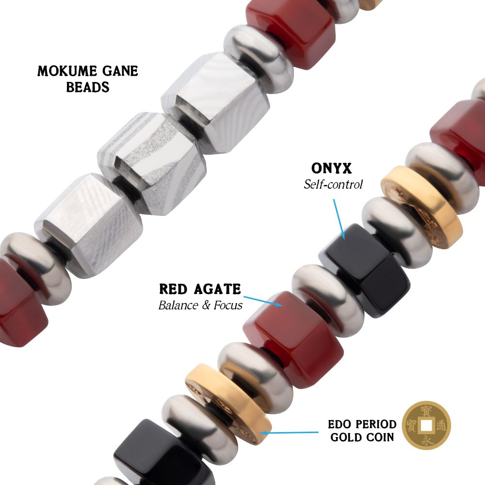 8.25 Inch Bushido Bracelet Yu: Heroic Courage