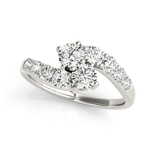White Gold Two-Gether Ring