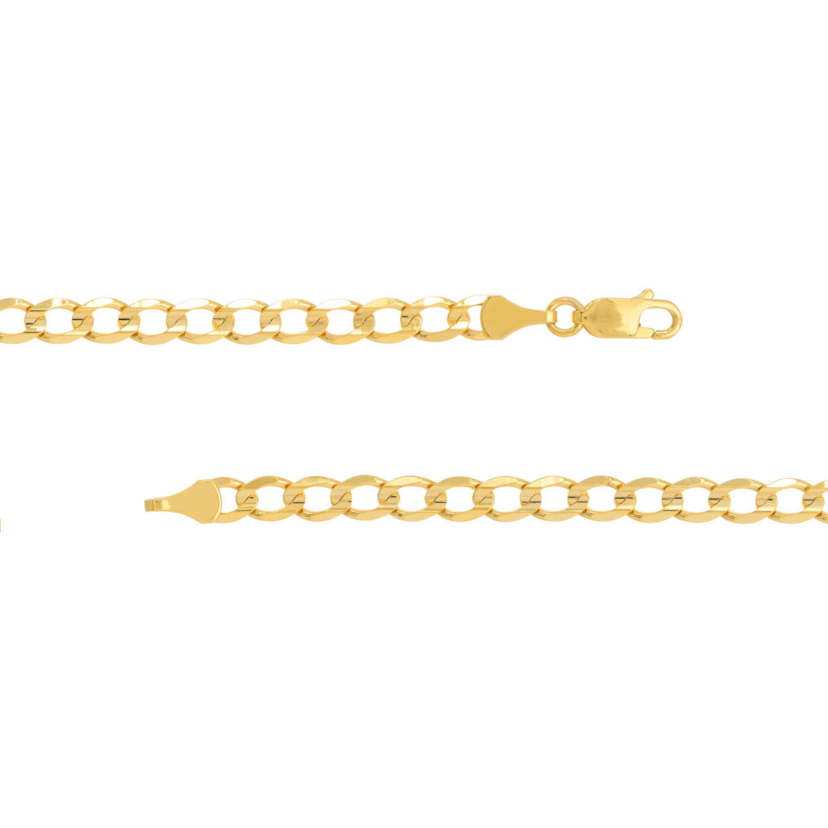 21" Open Curb Link Necklace 10K Gold