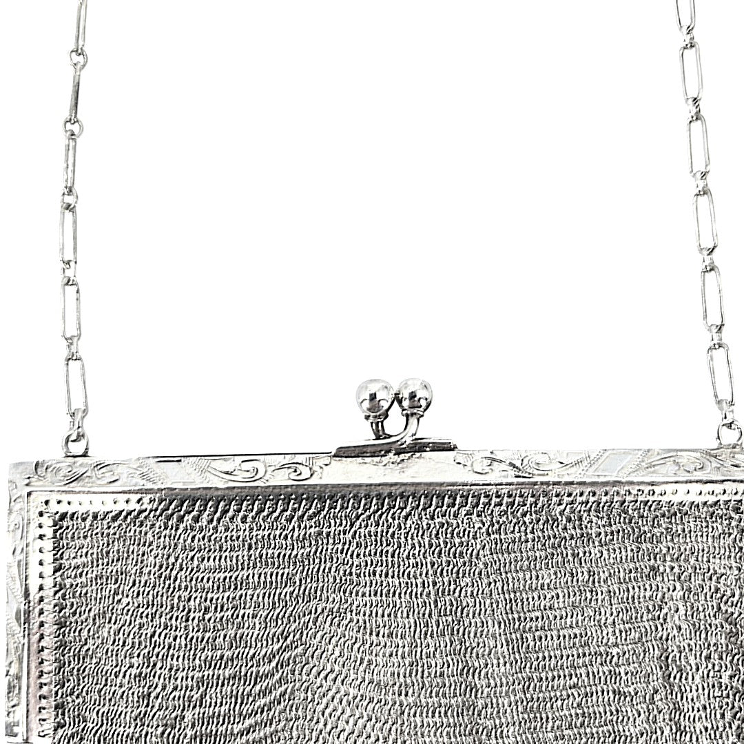 Sterling Silver Whiting and Davis Co Mesh Purse