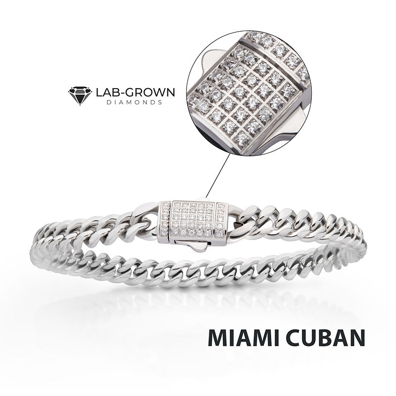 6MM Stainless Steel Miami Cuban Chain Bracelet
