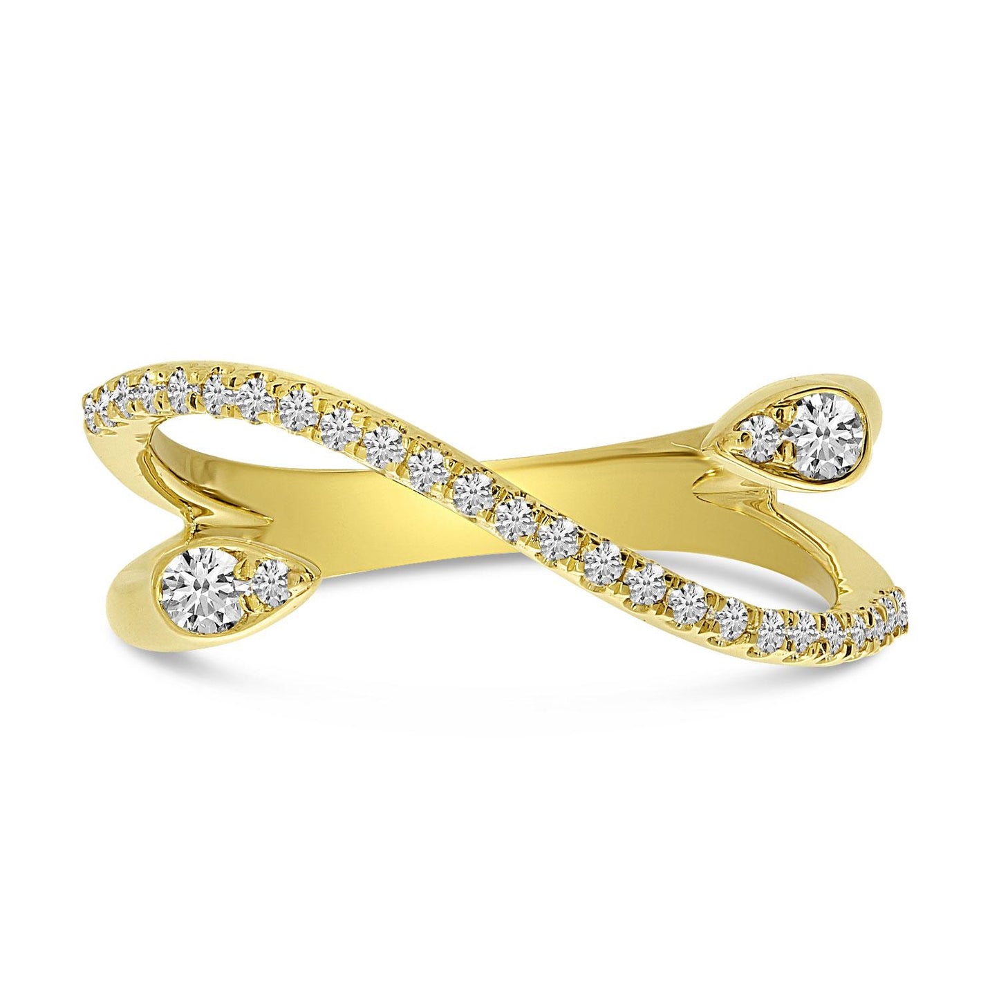Yellow Gold Round Diamond Ring