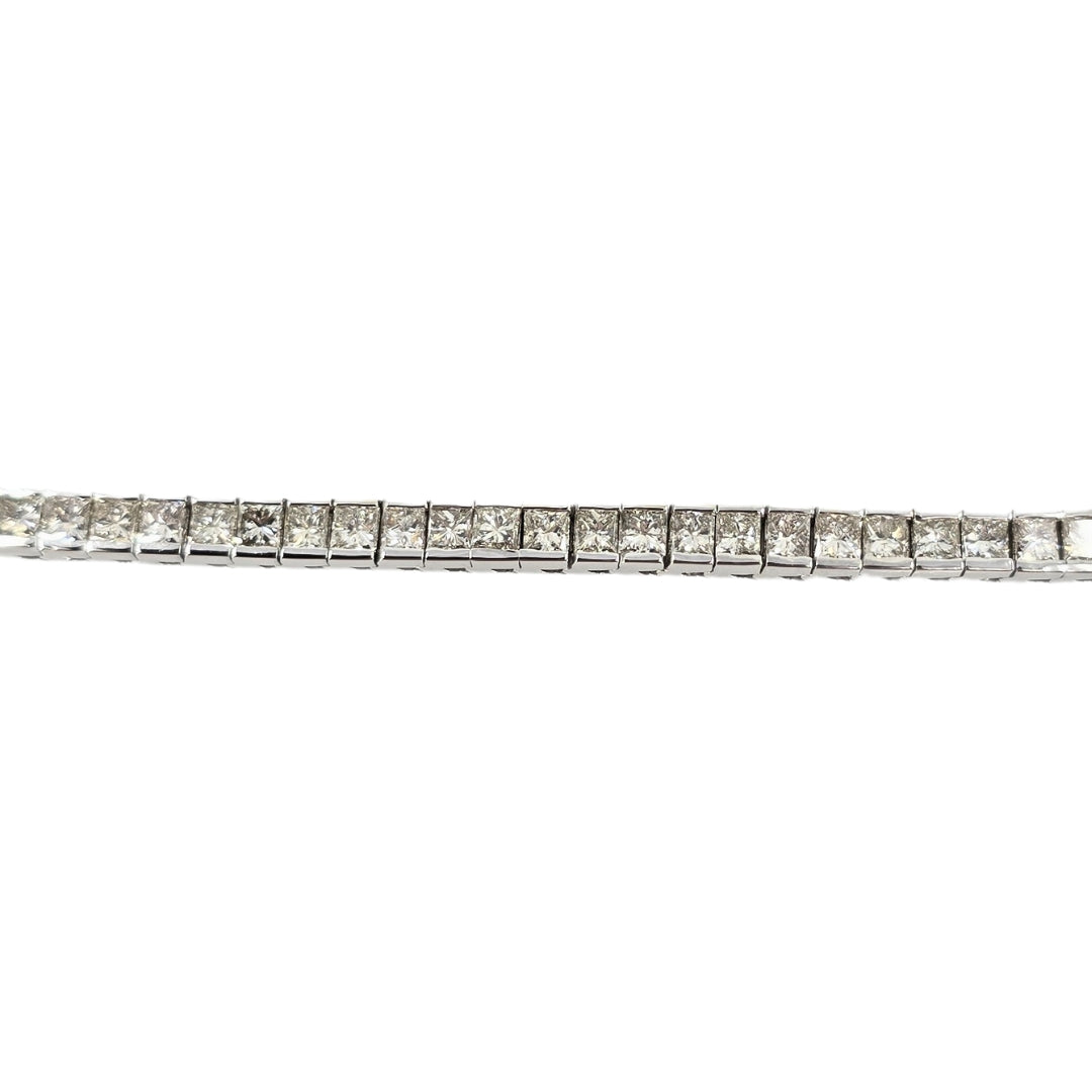 White Gold Princess Diamond Tennis Bracelet