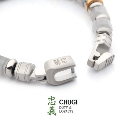 8.25 Inch Bushido Bracelet Chugi: Duty and Loyalty