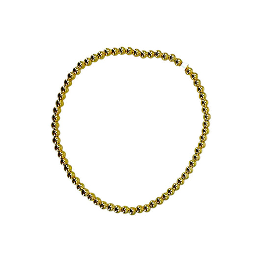 3MM Gold Filled Beaded Bracelet
