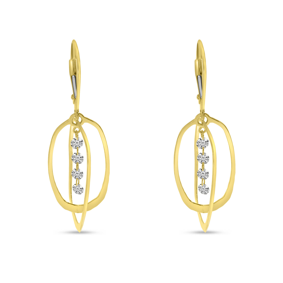 Dashing Diamond Drop Earrings