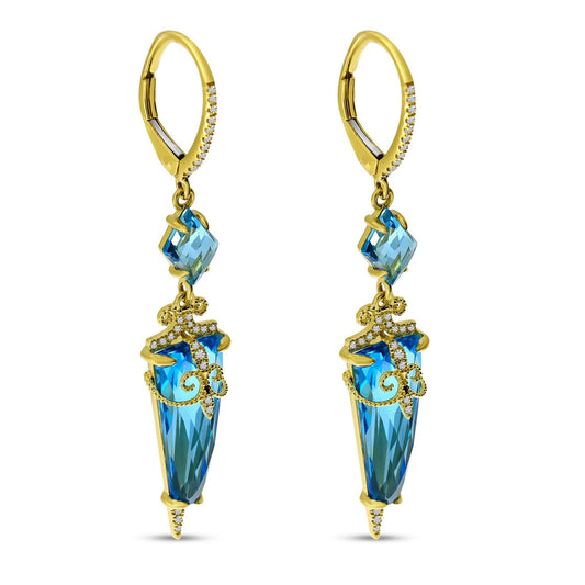 Colored Stone Earring