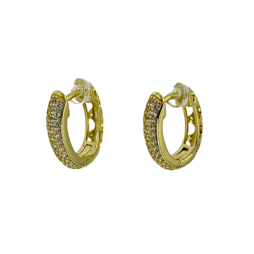 Oval Link Mother of Pearl Drop Earrings