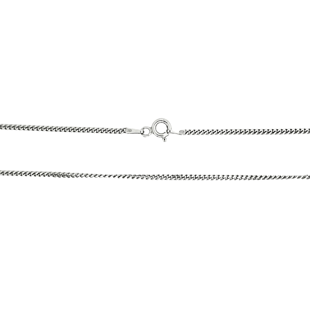 17 Inch Sterling Silver Curb Link Chain