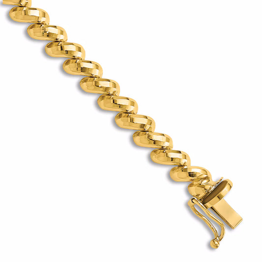 Yellow Gold Faceted San Marco Bracelet