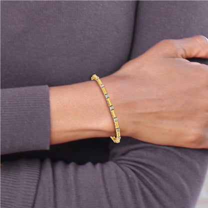 Diamond Link Line Bracelet