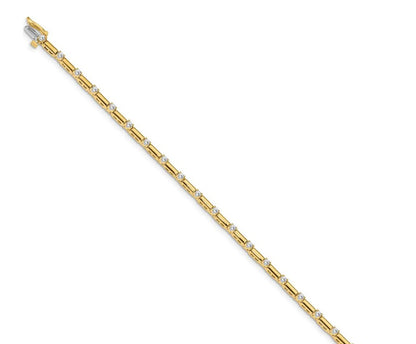 Diamond Link Line Bracelet