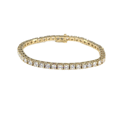 7.63 Carat Lab Grown Diamond Tennis Bracelet