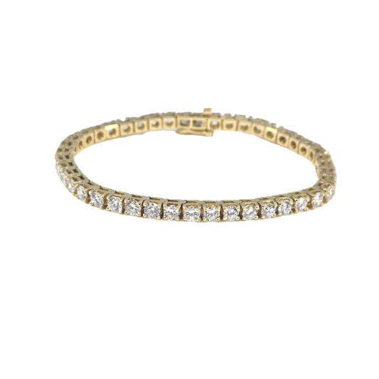 7.63 Carat Lab Grown Diamond Tennis Bracelet