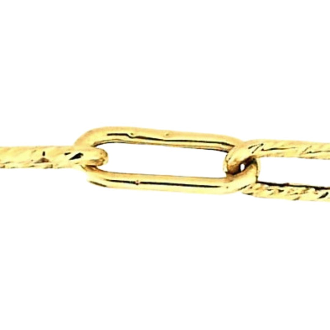 Yellow Gold Oval Link Bracelet