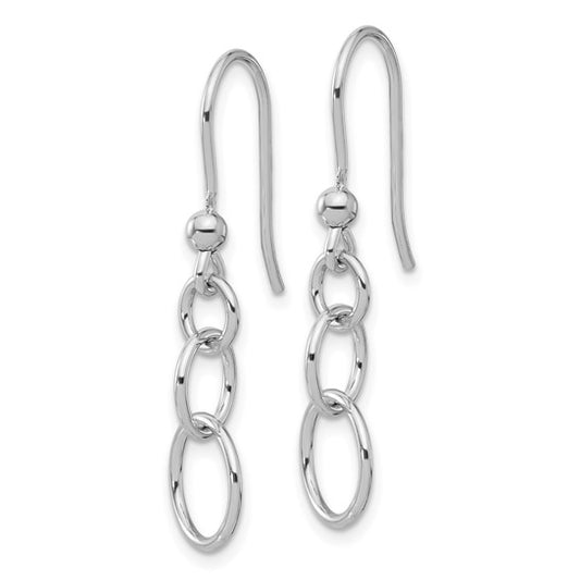 Sterling Silver Circle Drop Earring