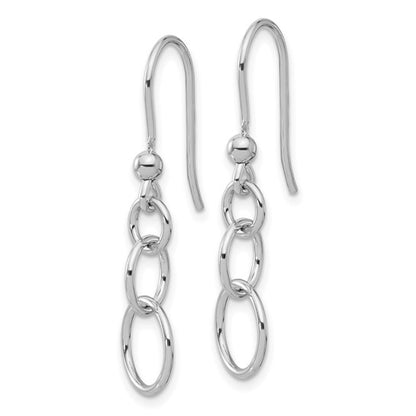 Sterling Silver Circle Drop Earring