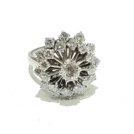 Vintage Diamond Pinwheel Ring