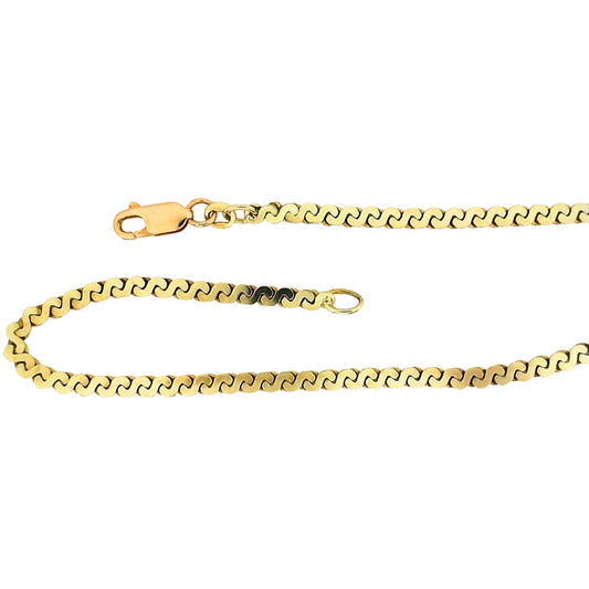 Yellow Gold Serpentine Bracelet