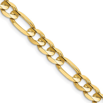 Yellow Gold 20 Inch Figaro Chain