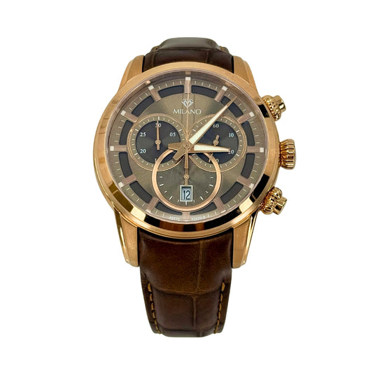 Rose Stainless Steel Chronograph Milano Watch