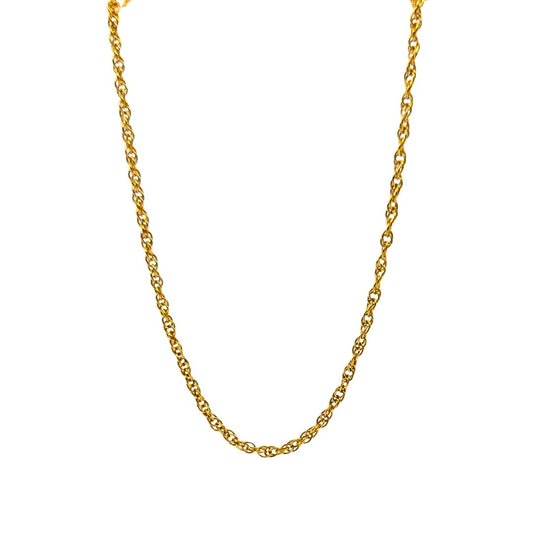 Yellow Gold Open Rope Chain